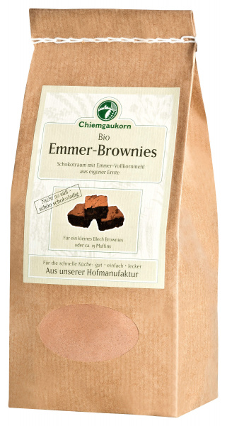 Chiemgauer Emmer-Brownies, Backmischung, bio