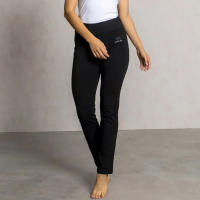 Spirit of OM Yoga-Hose mit Umschlagbund schwarz S