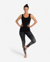 The Spirit Of OM Yoga-Leggings Buddhi schwarz-beige XS