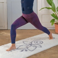 The Spirit Of OM 7/8 Yoga-Leggings Violett Spirit M