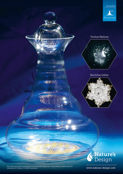 Plakat Wasserkristall A3