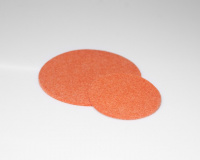Filzuntersetzer-Vegan, 10 cm orange