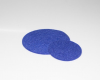 Filzuntersetzer-Vegan, 15 cm royalblau