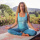 The Spirit of OM Yoga-Top Chakra tropical blue XS