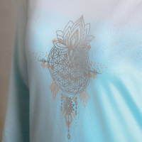 The Spirit of OM Langarm-Shirt Shakti blue-breeze/weiß XS