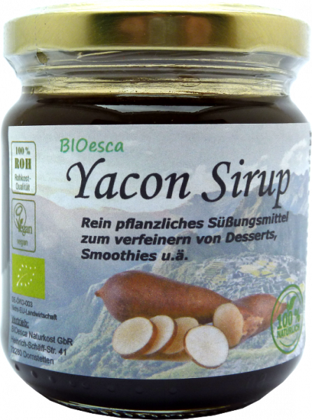 Bio Yacon Sirup 250 g, Rohkostqualität