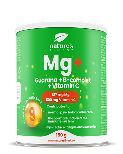Magnesium + Guarana + B-Komplex + Vitamin C - 150 g Pulver