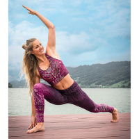 The Spirit of OM Yoga-Bra Buddhi aubergine XS