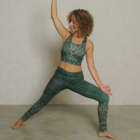 The Spirit of OM Yoga-Leggings Buddhi smaragd S