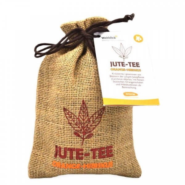 Jute-Tee Orange-Hibiskus Sonderedition im Jutesäckchen, 50 g