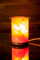 Salzkristall Aromalampe, elektrisch mit Glasschale