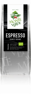 Bio Espresso Monte Verde, 250g ganze Bohnen, 100% Arabica