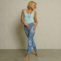 The Spirit of OM Yoga-Leggings Blue Spirit