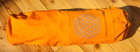 Yoga Tasche mit Blume des Lebens orange