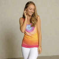 The Spirit of OM Yoga-Top Chakra mango-pink XL