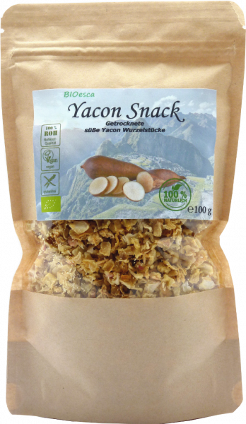 Yacon Crisps 100 g, bio, Rohkostqualität